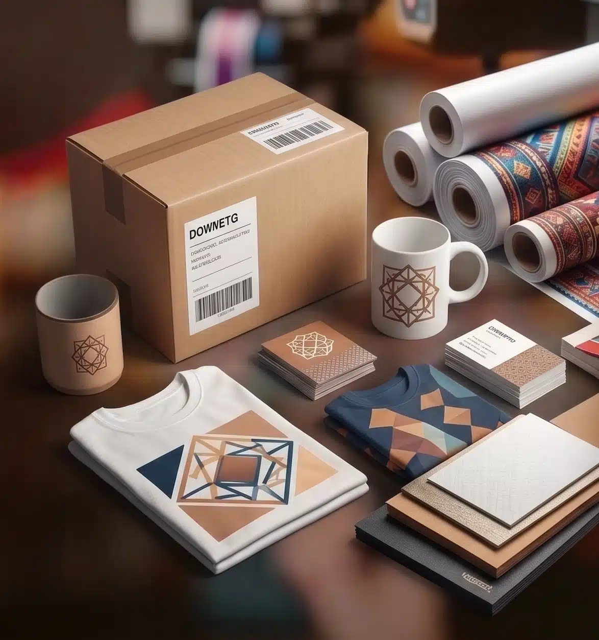 Branded packaging and printed materials